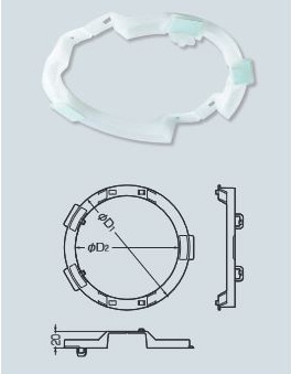 DLA-125 未来工業 ダウンライト台座 10個入 即配・速配ならプロ向け