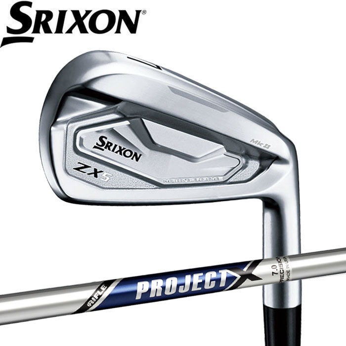 SRIXON ZX5 Mk2 5-P スリクソン アイアン 5-PWセット PROJECT X 装着
