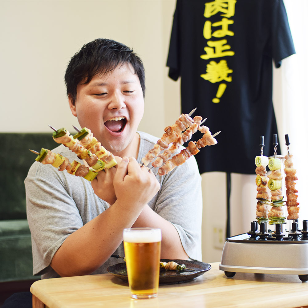 自動で回る卓上無煙焼き鳥器「自家製焼き鳥メーカー2」 | 【公式