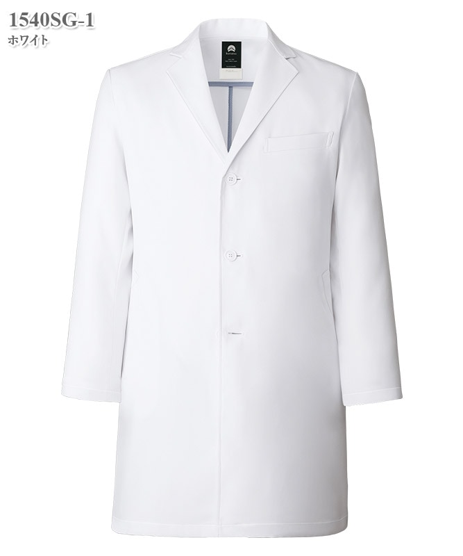 メンズ白衣コート長袖[フォーク製品] 1540SG｜THS-白衣通販・販売