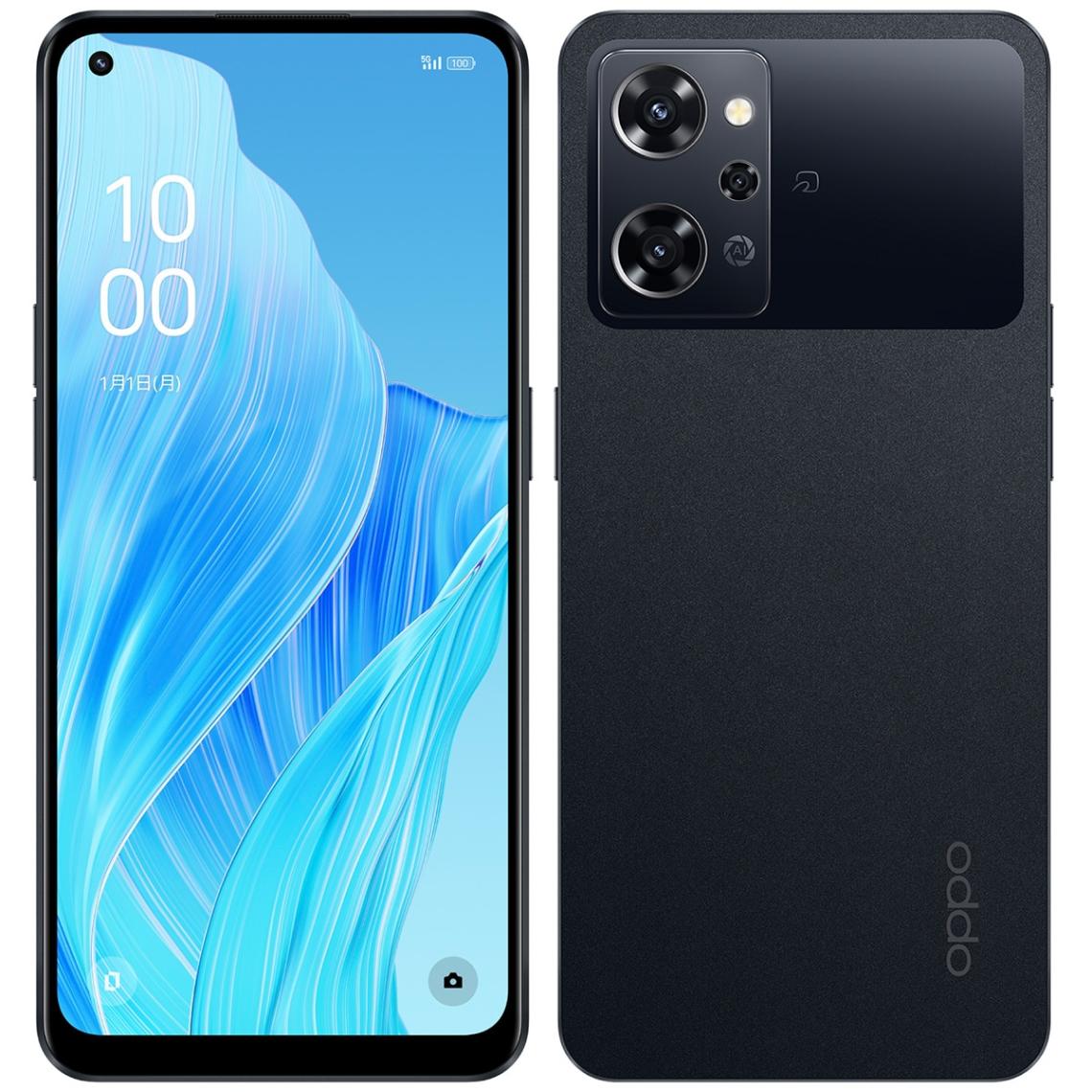 OPPO Reno9 A SIMフリー [ナイトブラック] スマホ本体 6.4インチ ROM