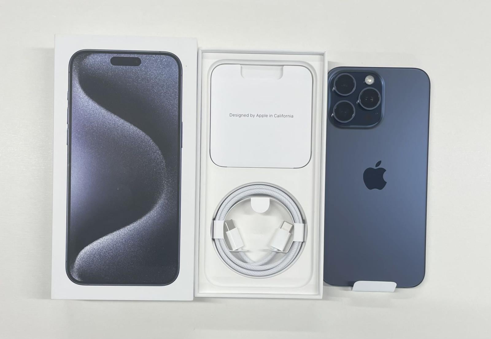 新品・開封済み」SIMフリー iPhone 15 Pro Max 512GB ブルーチタニウム