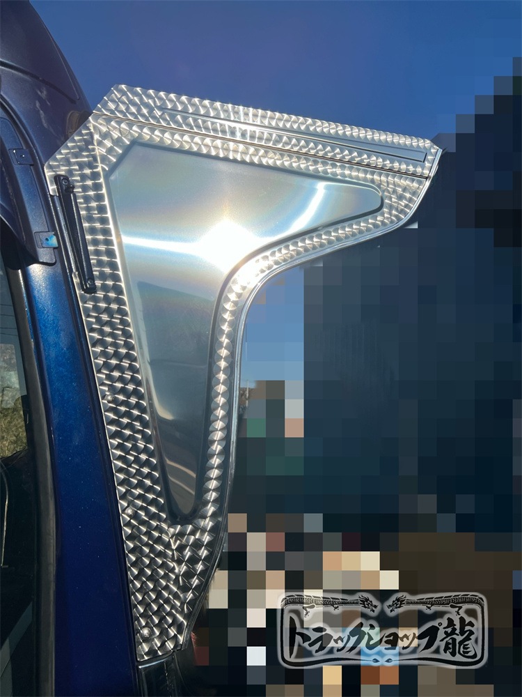 マルイ製フロントバイザー/MR-2】ステンレス 400♯ 鏡面 鱗 天板奥行