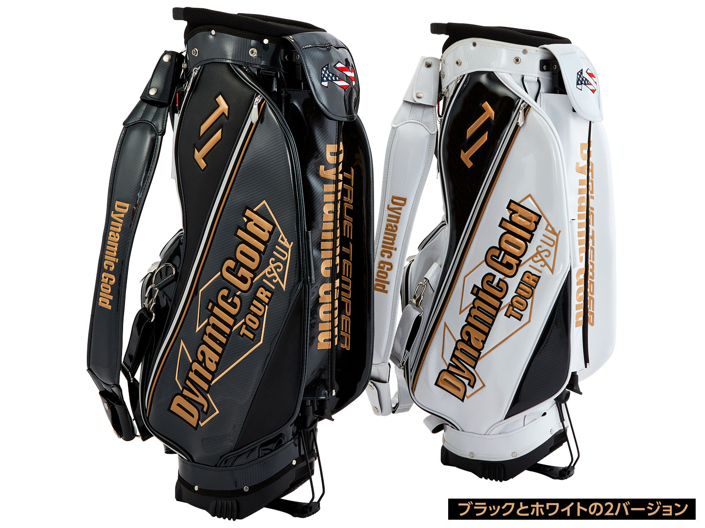 ダイナミックゴールドスタンドキャディーバッグ ホワイト（2022