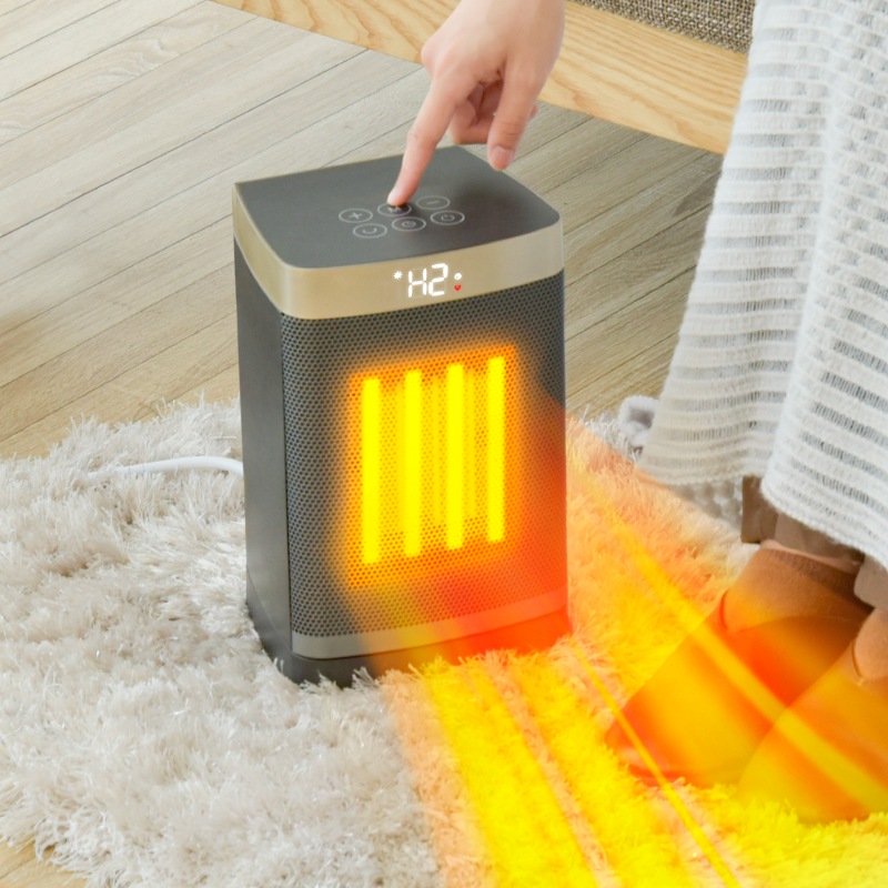 PSEマーク認証済】タイマー付き 首振りヒーター あったかい コンパクト