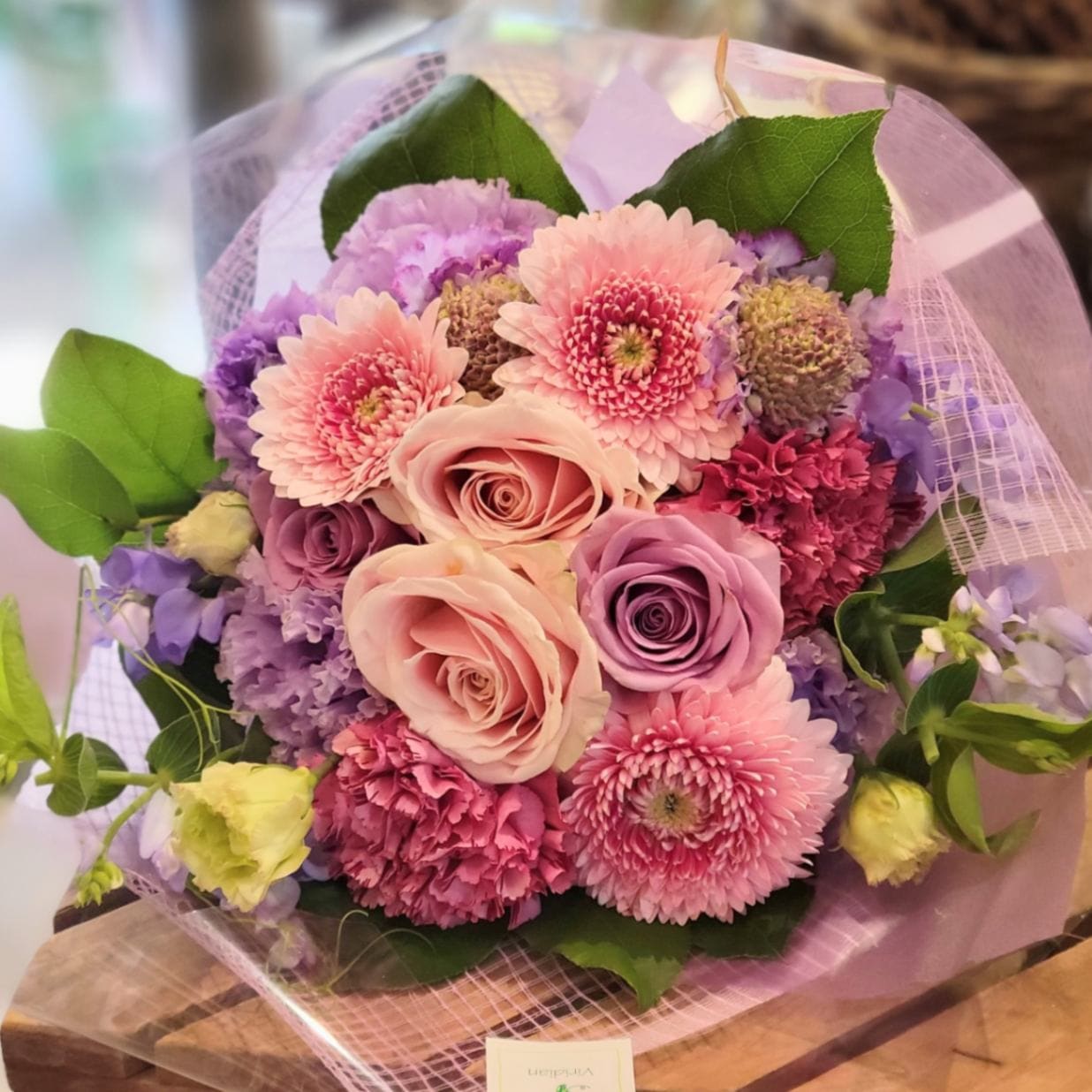 花束】ブーケ ピンク&パープル | ❰ GIFT ❱,花束 | 花屋Viridian