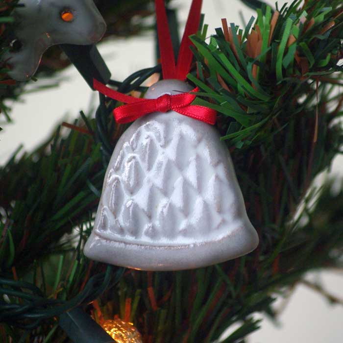 ベル 【X'masオーナメント/ツリー飾り】 益子焼 クリスマス リース