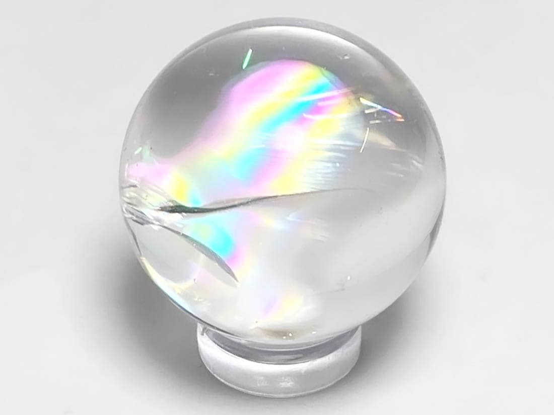 アイリスクォーツ (レインボークォーツ) 30mm 丸玉 / Iris Quartz