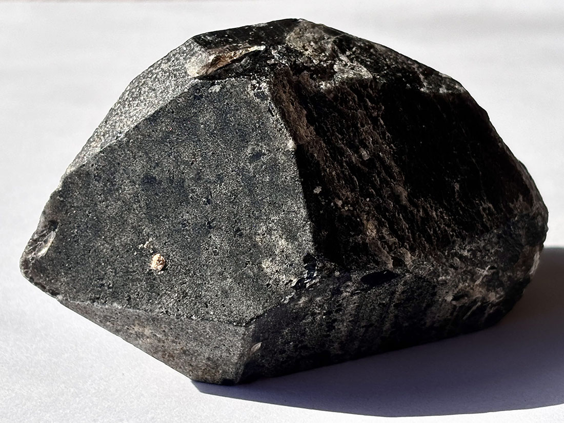 山東省産 モリオン ポイント 雲母共生 ( 黒水晶 )/ Morion