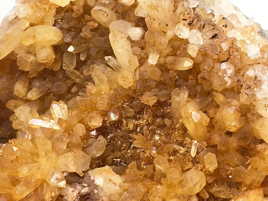 福島県蛍鉱山産 水晶クラスター (ゴールデンヒーラー)