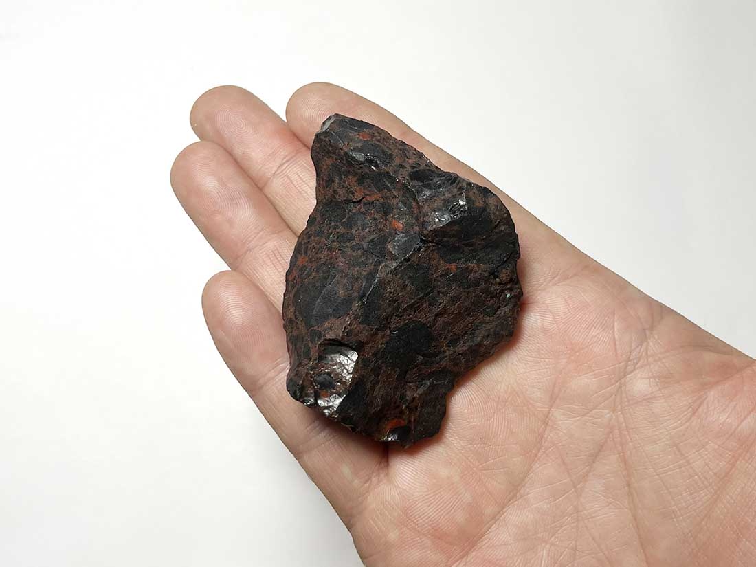 北海道白滝村(旧)産 黒曜石(花十勝/紅十勝石)