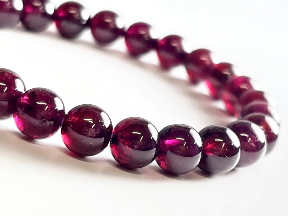 ロードライトガーネット 5mm ブレスレット / Rhodolite Garnet