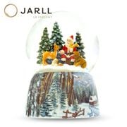 JARLL】スノードーム クリスマス サンタクロースと森の動物 高級