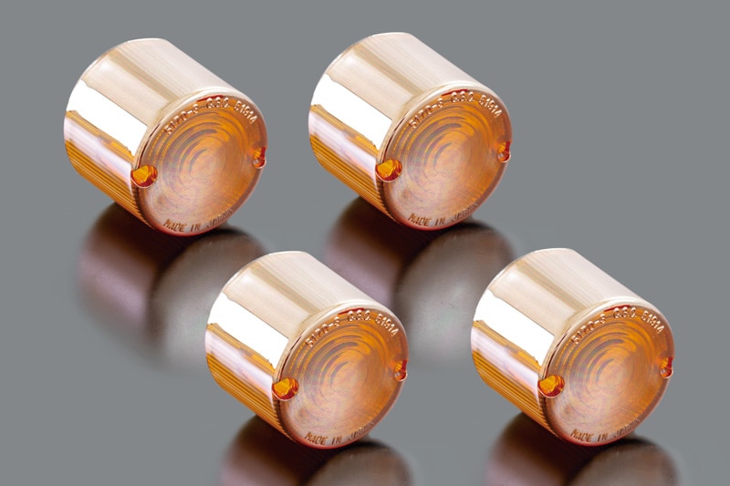 シースルーミラーコーティング ウインカーレンズ ヨーロピアン50Φ