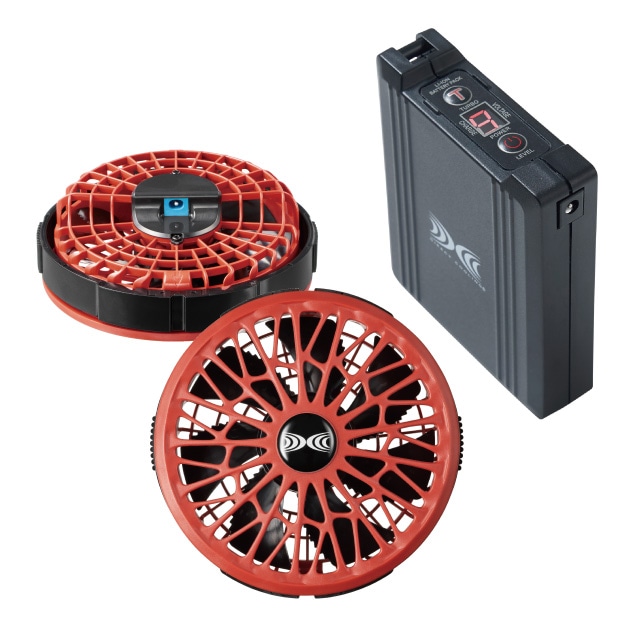 空調服 SK23021 スターターキット(バッテリー・ファン2個・ケーブル