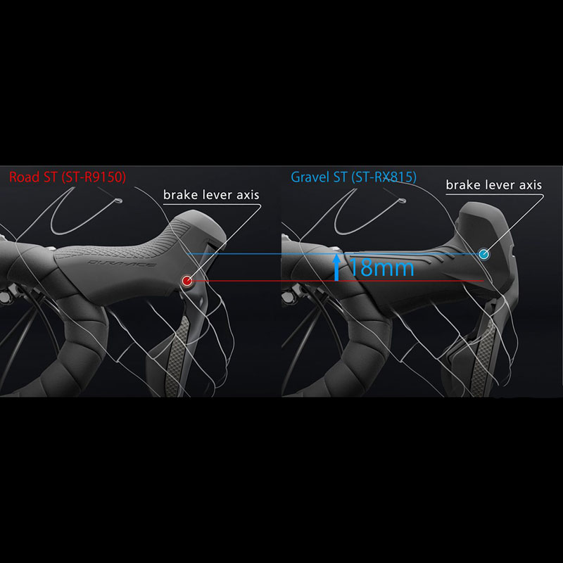 シマノ GRX デュアルコントロールレバー ST-RX815 (DI2) 左レバーのみ