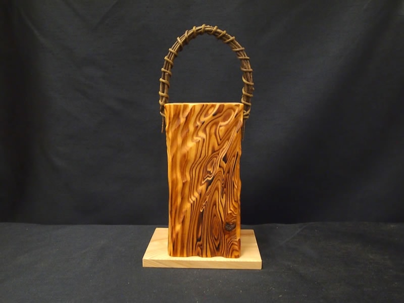 屋久杉花瓶（台付き）596 | 屋久杉小物・文具,その他小物 | 屋久杉堂