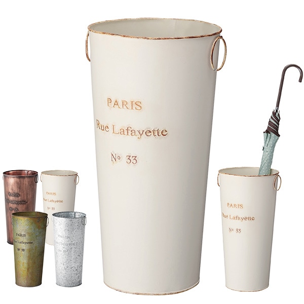 ユアサプライムス.com｜傘立て おしゃれなアンティーク調 スチール 丸