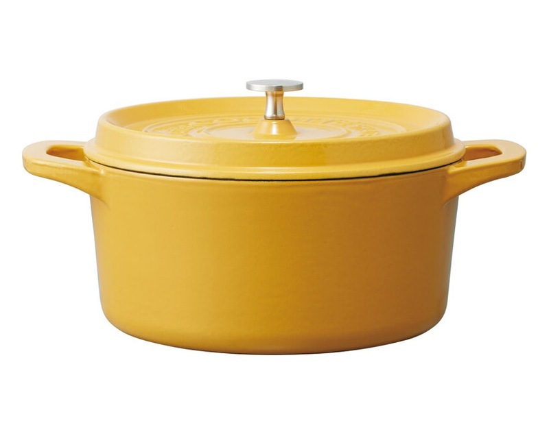 ユアサプライムス.com｜IH対応 ココット鍋 24cm パンプキンイエロー
