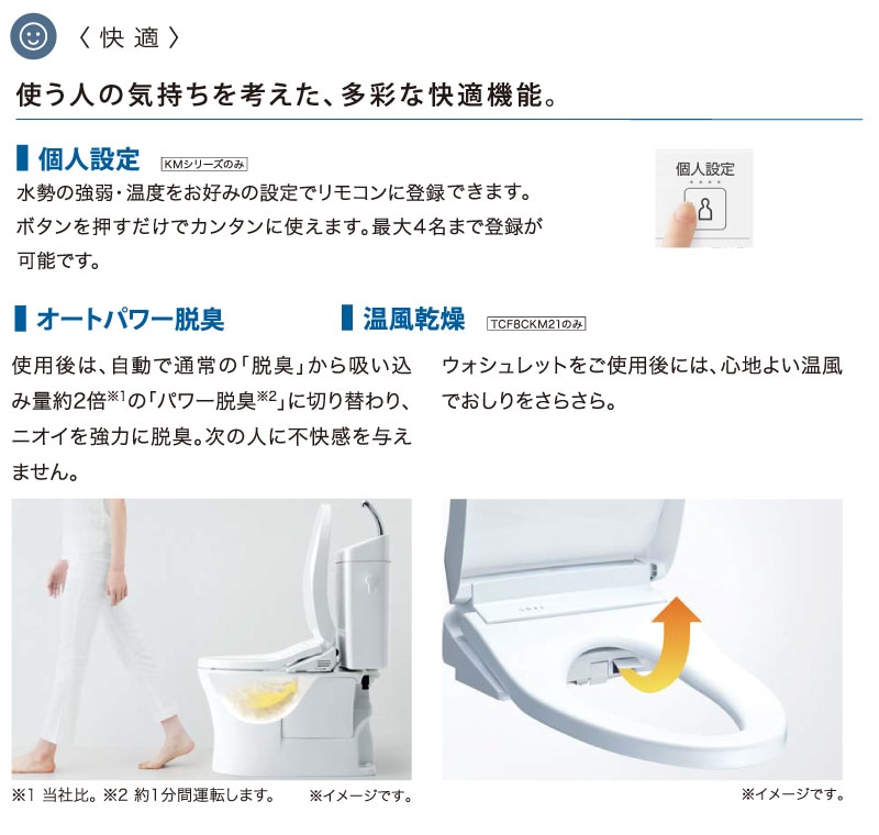 ユアサプライムス.com｜TOTO 温水洗浄便座 ウォシュレット TCF8CKM21