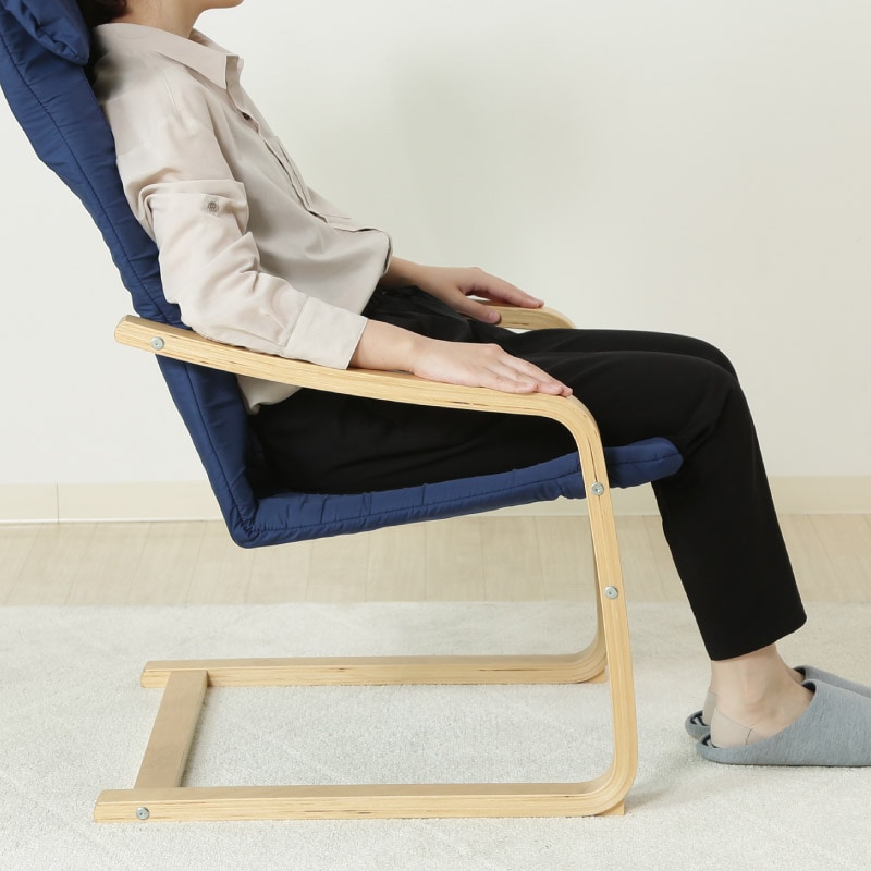 ユアサプライムス.com｜84292 リラックスチェアー スリム ネイビー