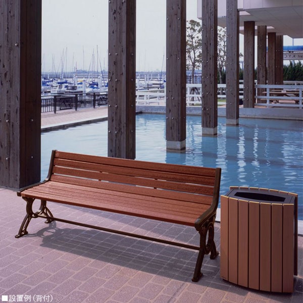 ユアサプライムス.com｜ミヅシマ工業 リサイクルベンチ RB6-LW 1.8背付