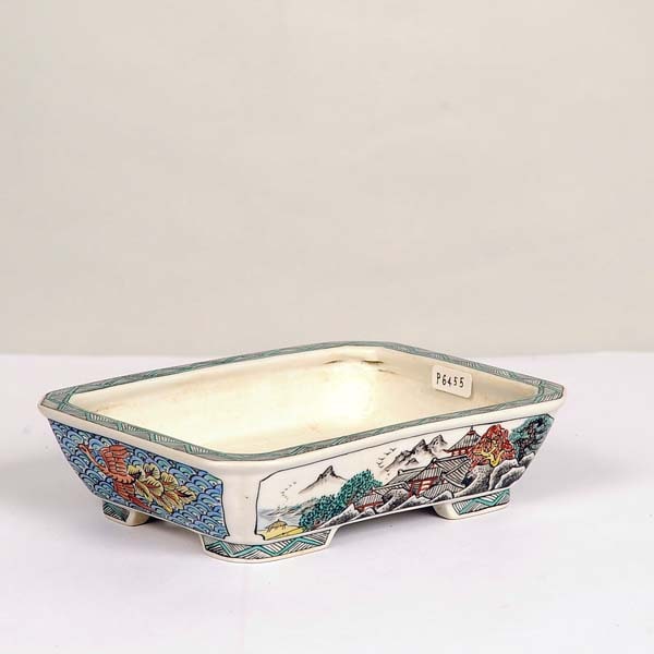 盆栽小鉢：月香 長方鉢 14.7cm【現】 | 盆栽鉢・水盤,現代小鉢,その他