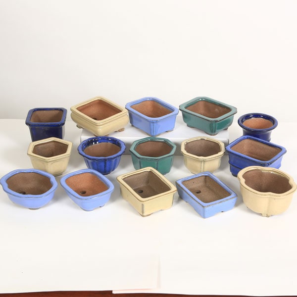 鉢：ミニ盆栽にオススメ！中国小鉢15点セット*資材 | 盆栽鉢・水盤