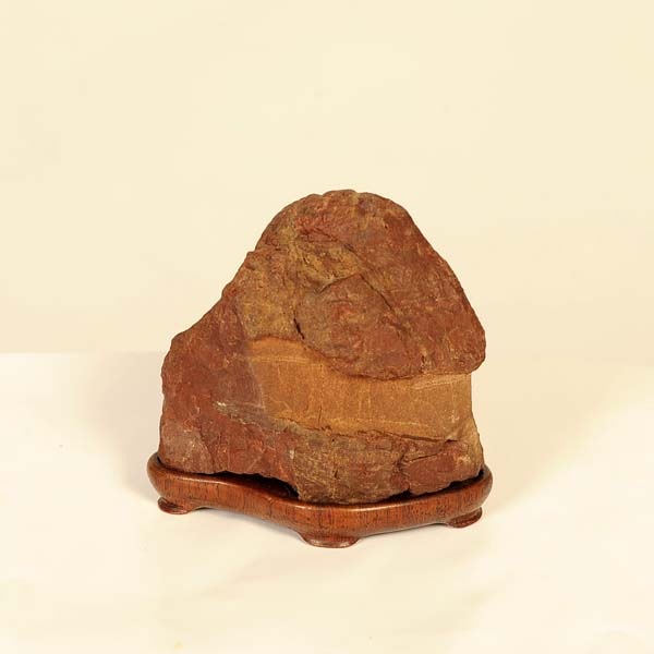 水石：加茂川畚下石 茅舎【現品】*資材カモガワフゴオロシ クズヤ