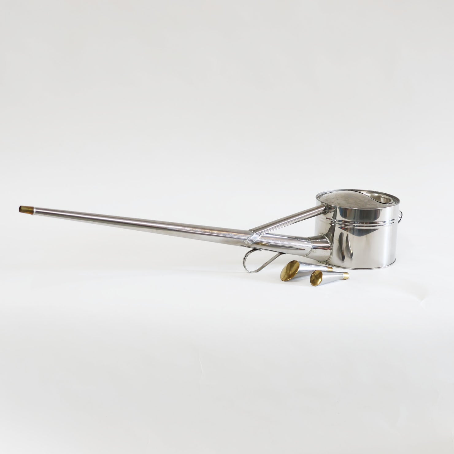 如雨露：根岸産業 ステンレス製 竿長 盆栽如雨露 4号*（約3.8L）新古品