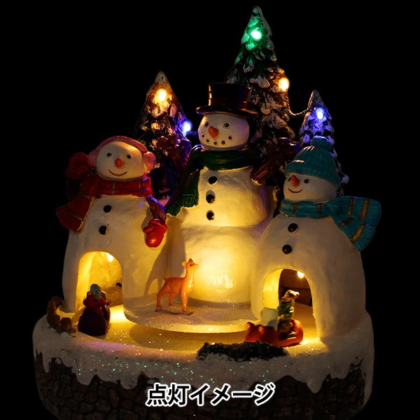 クリスマス雑貨 『クリスマスオブジェ 3雪だるま CMG25-EOM3』 生活