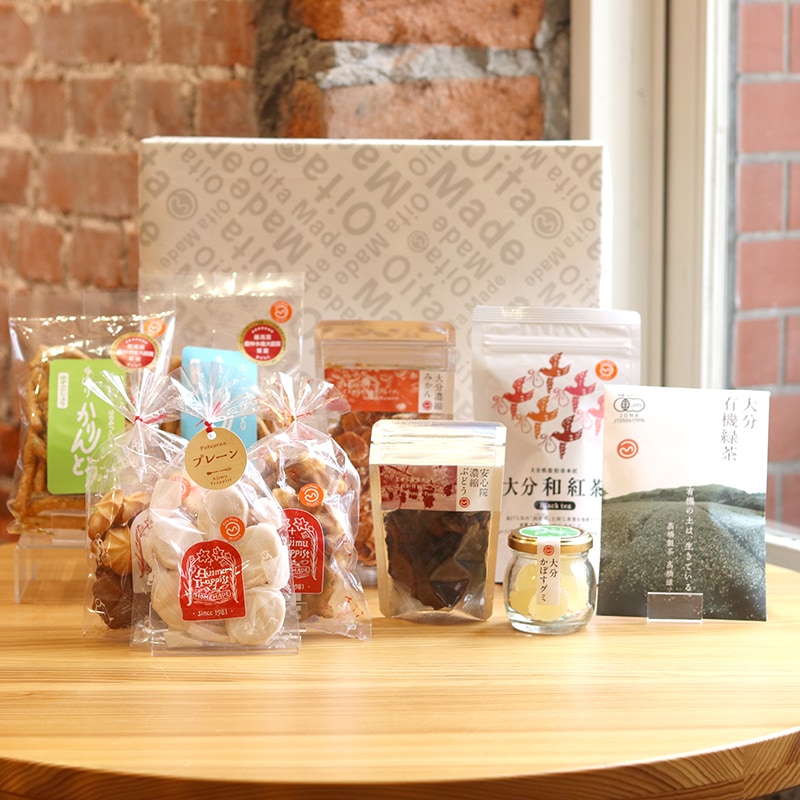 OitaMade大分のお茶とお菓子のギフトセット（大）