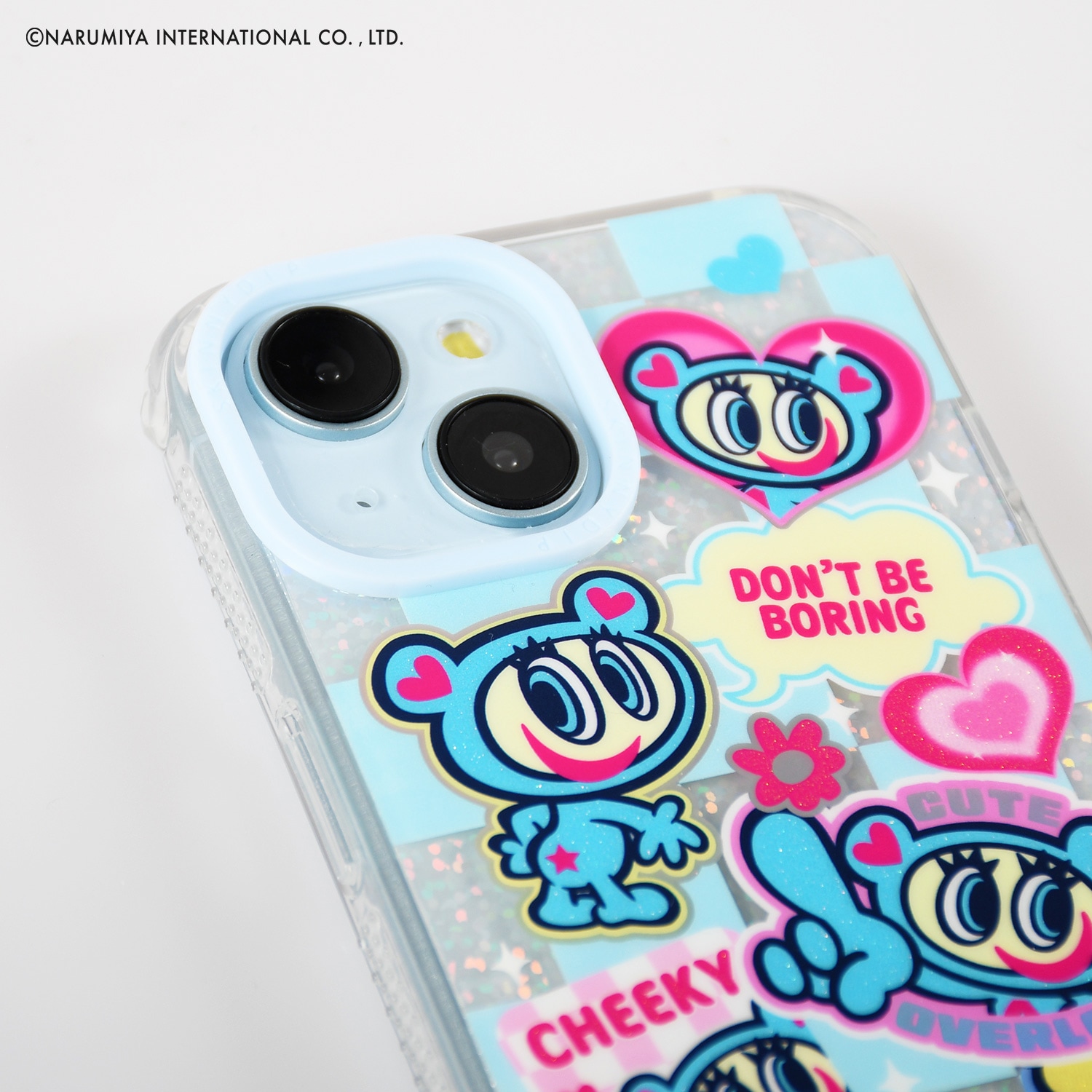 iPhoneSE/XR/11/12/13/14/15/16シリーズ用 ケース エンジェルブルー