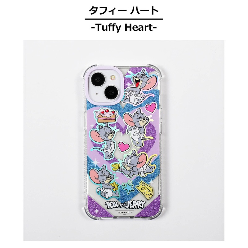 iPhone用ケース トム＆ジェリー トムとジェリー グリッター タフィー