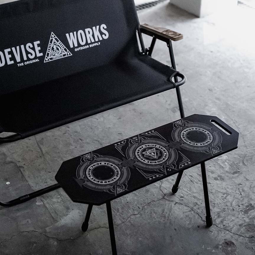 DEVISE DECK ブラック紋章 | DEVISE WORKS | キャンプ用品