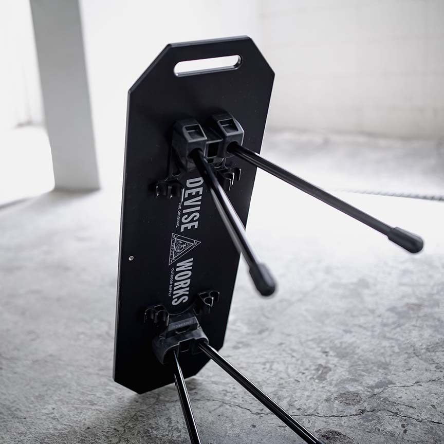 DEVISE DECK ブラック紋章 | DEVISE WORKS | キャンプ用品