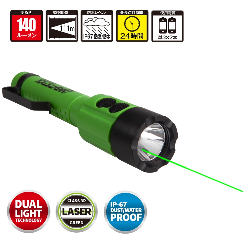 NIGHTSTICK レーザ一付きハンディーライト NSP-2414GXL | ハンディー