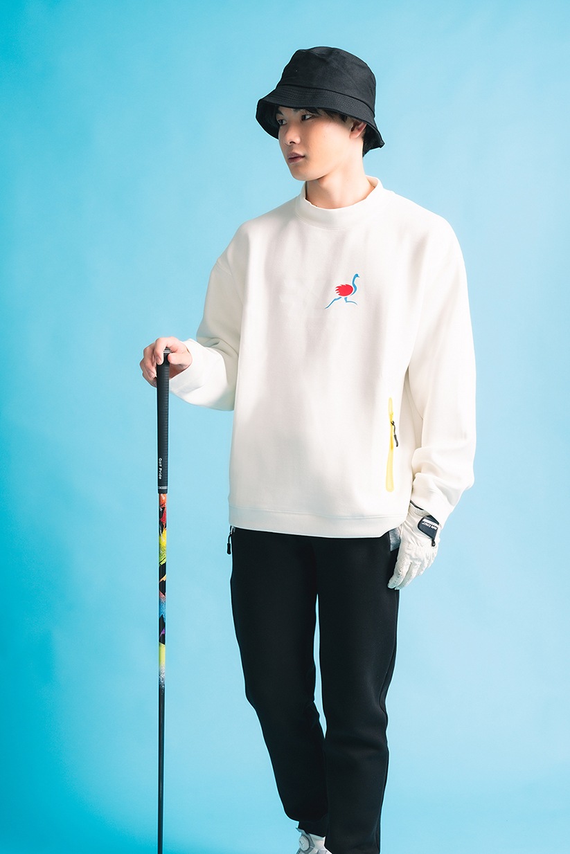 Mock Neck LongSleeve OverTee | MENS,トップス | Golf Nuts / Flag Frog