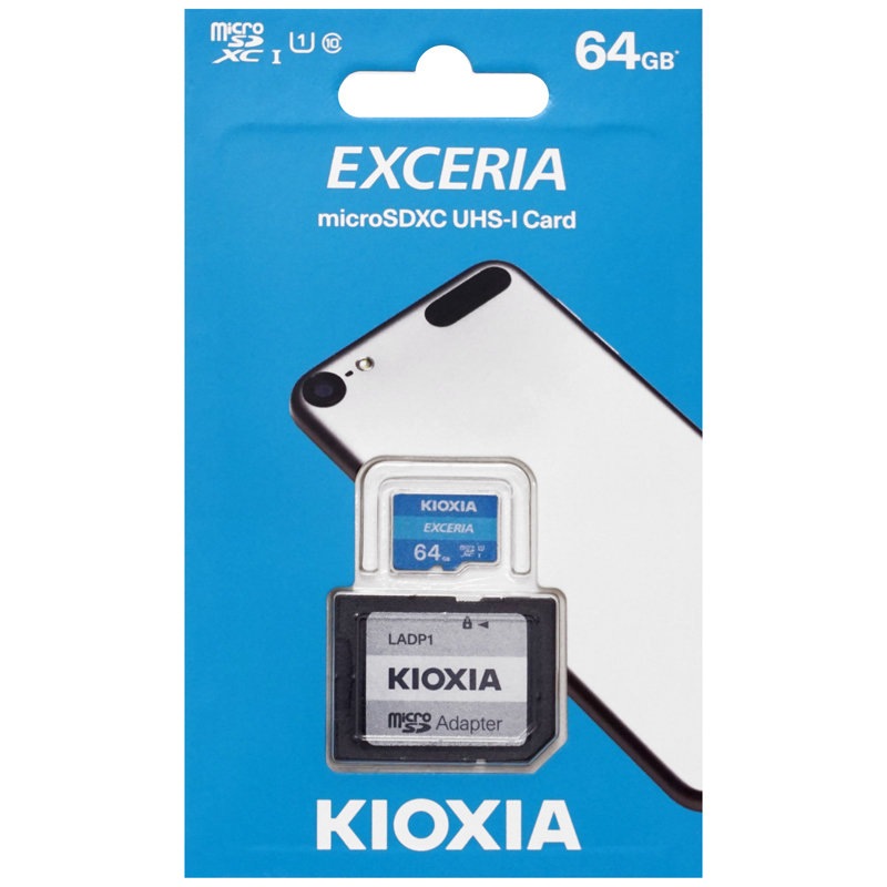 東芝・キオクシア64GB【microSDXCカードLMEX1L064GG2】SDアダプタ付