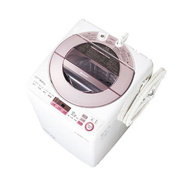 シャープ【SHARP】8kg 全自動洗濯機 ES-GV8A-P（ピンク系）【ESGV8AP】