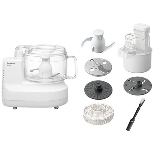 パナソニック【Panasonic】フードプロセッサー ホワイト 4種のカッター