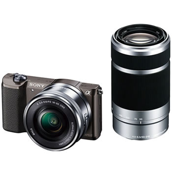 ソニー【SONY】α5100 ILCE-5100Y ダブルズームレンズキット [ブラウン