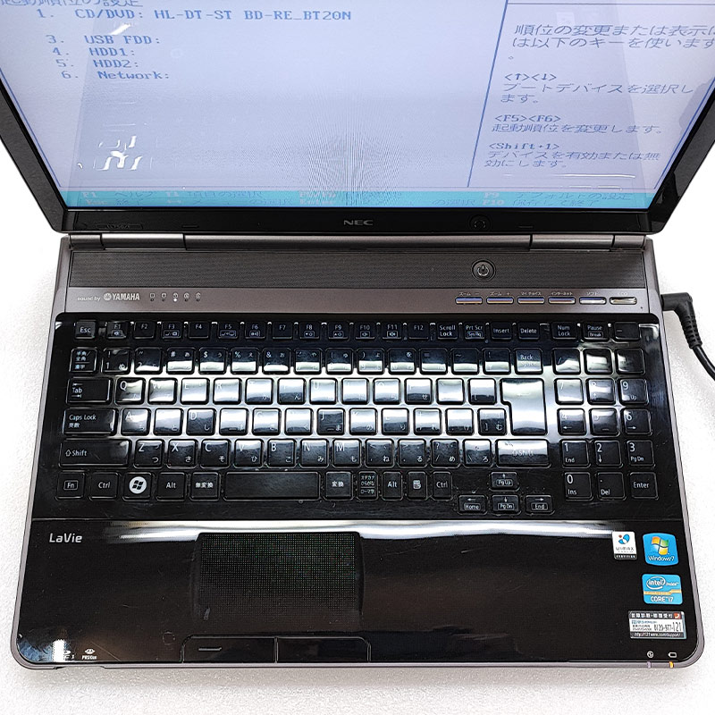 ジャンク品 NEC LaVie PC-LL750FS3EB ジャンクPC ジャンクパソコン