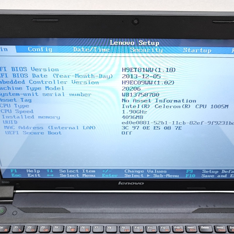 ジャンク品 Lenovo B590 ジャンクPC ジャンクパソコン 保証無し OS無し
