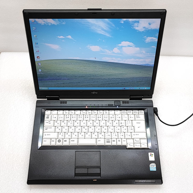 中古ノートパソコン 富士通 FMV-A6255 WindowsXP Celeron 530 メモリ