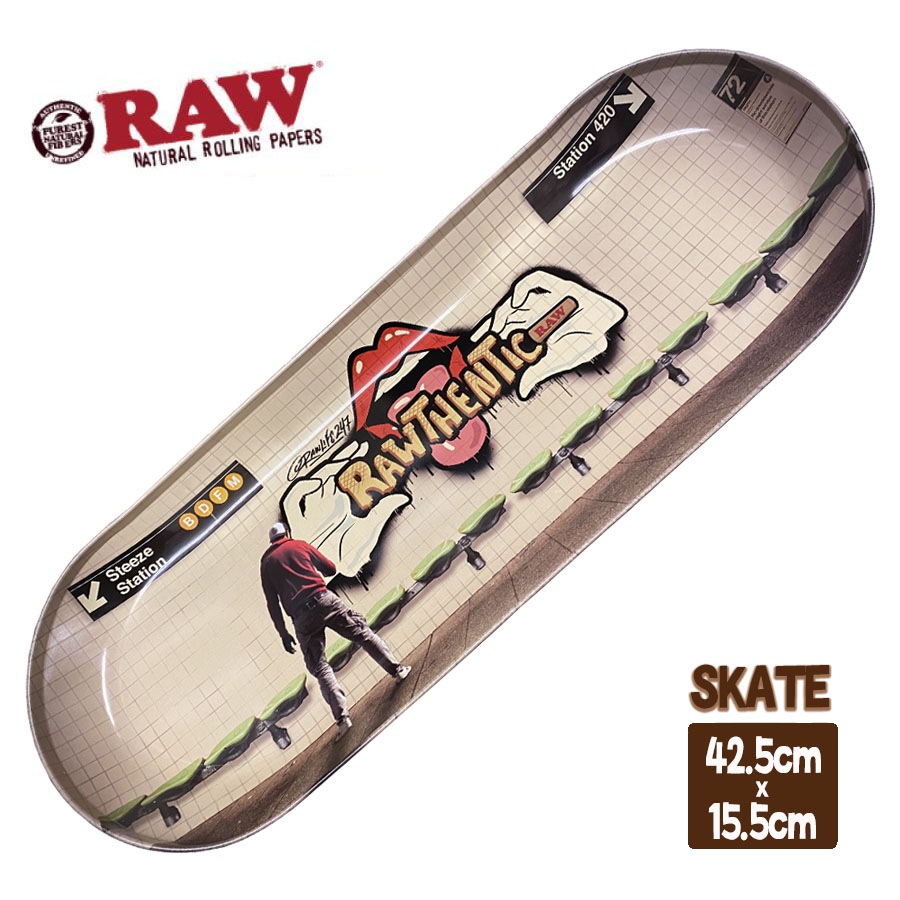 RAW メタルトレイ スケートボード デッキ (Graffiti 2)｜手巻きタバコ