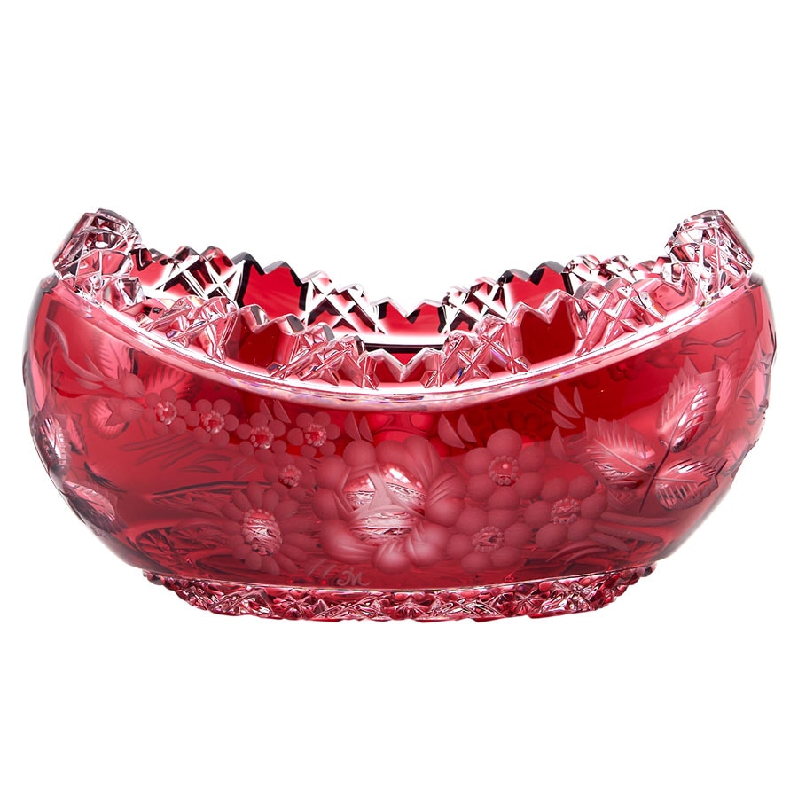 マイセンクリスタル 色被せボウル「ロンドンフラワー 21cm」 LF/183