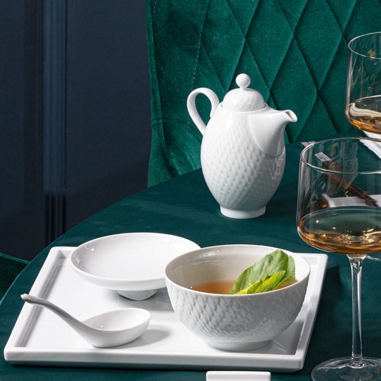 マイセン 波の戯れ エスニック 蓋付きボウル 000000/29820 | 波の戯れ