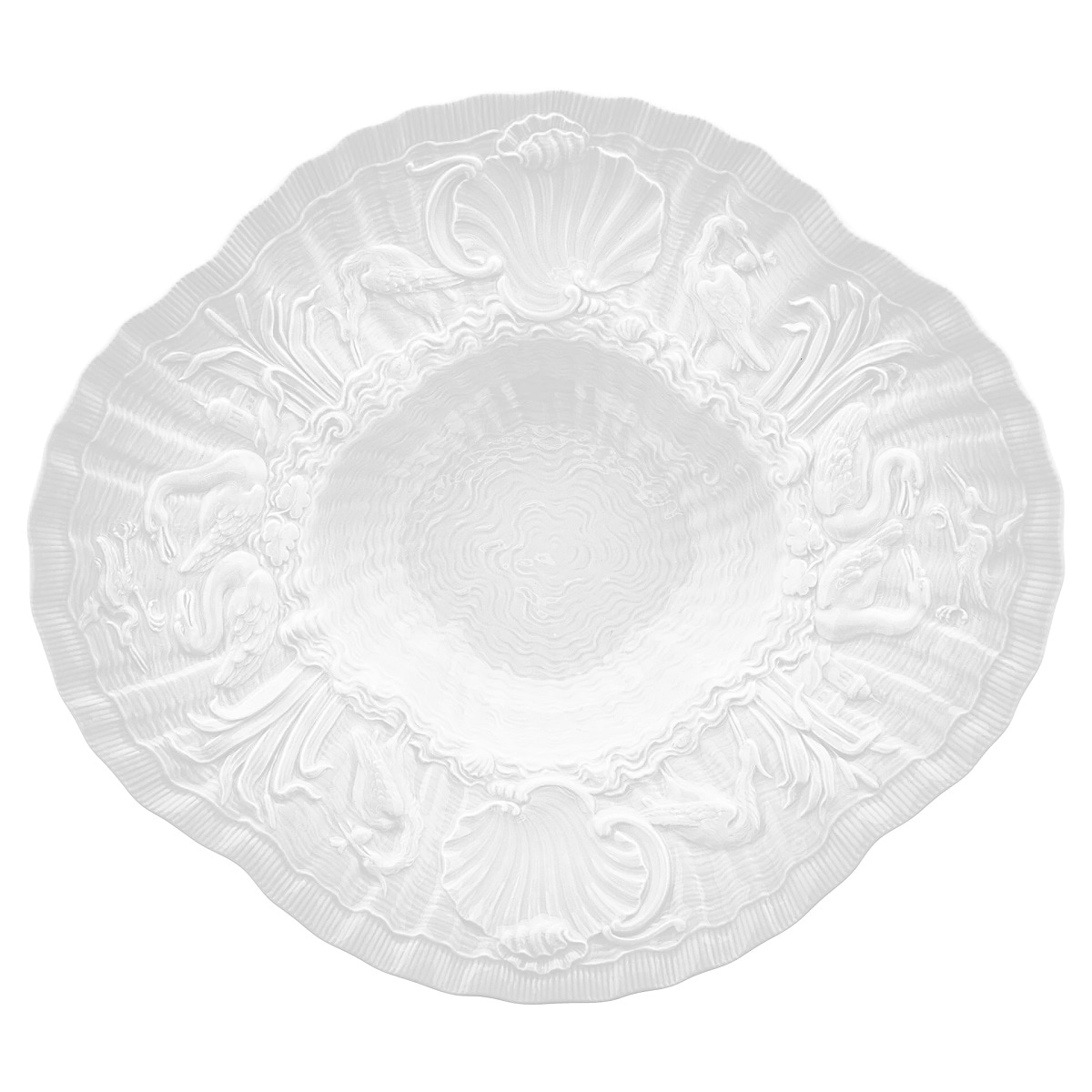 マイセン スワンホワイト グルメプレート(ディープ) 000000/05490