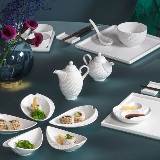 マイセン 波の戯れ エスニック リーフディッシュ5枚セット 000000